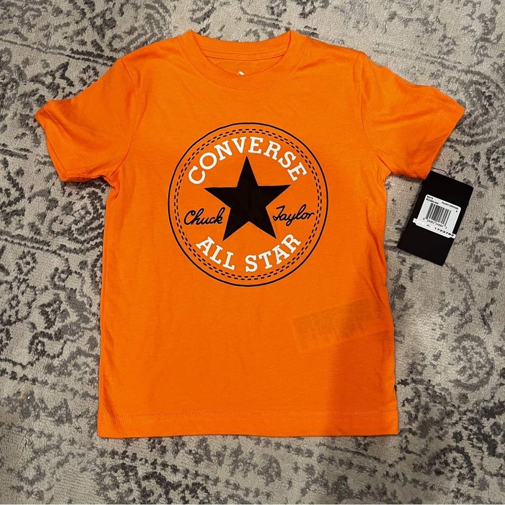 Converse All Star T-Shirt - Flash Orange 4T
